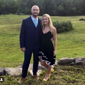 Pom-Pom fringe little black dress